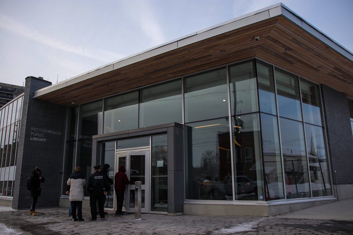 theBoroPtbo's tweet photo. The wait is over! @ptbolibrary is now open to the public in @downtownPtbo! https://t.co/lAZsqgTzZK