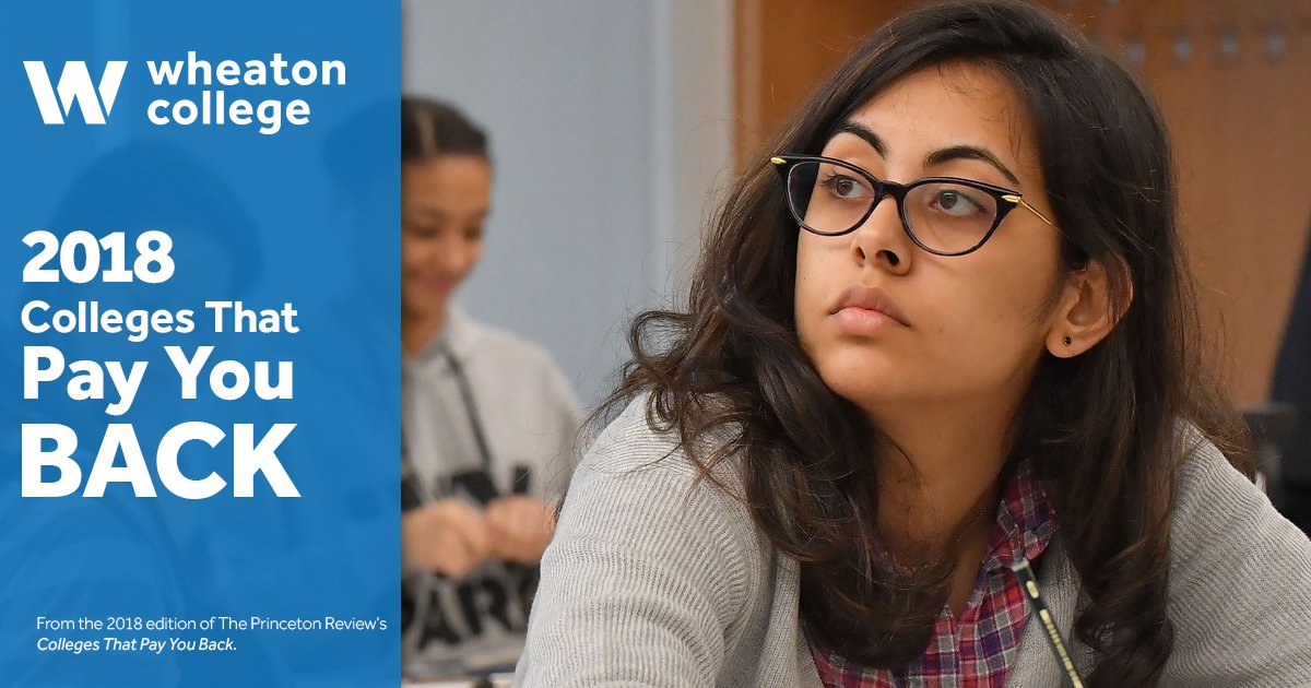 Wheaton has been named one of the nation’s best values for its stellar academics, strong career preparation and affordability, in the 2018 edition of Colleges That Pay You Back: The 200 Schools That Give You the Best Bang for Your Tuition Buck. wheatoncollege.edu/news/the-colle…