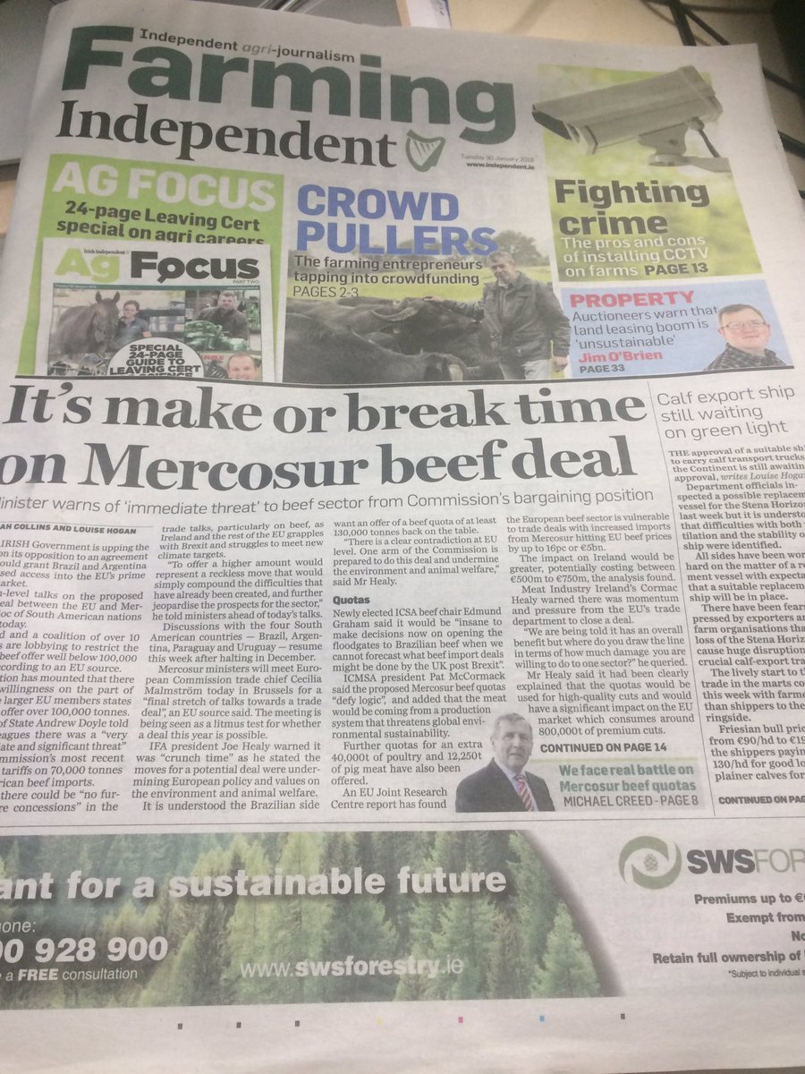 clairefoxwrites's tweet photo. Today's #farmingindependent includes a really handy study guide supplement called #agfocus which is perfect for all Leaving Cert students and #ag science teachers. Pick up a copy in today's Irish Independent #farming https://t.co/v7ZlLdBZP4