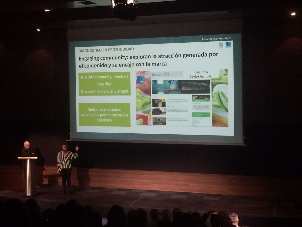IpsosSpain's tweet image. Nuestra experta @MarinaNavarro75avanza más detalles sobre las #EngagingCommunity" #BrandedContentSuite #Barcelona