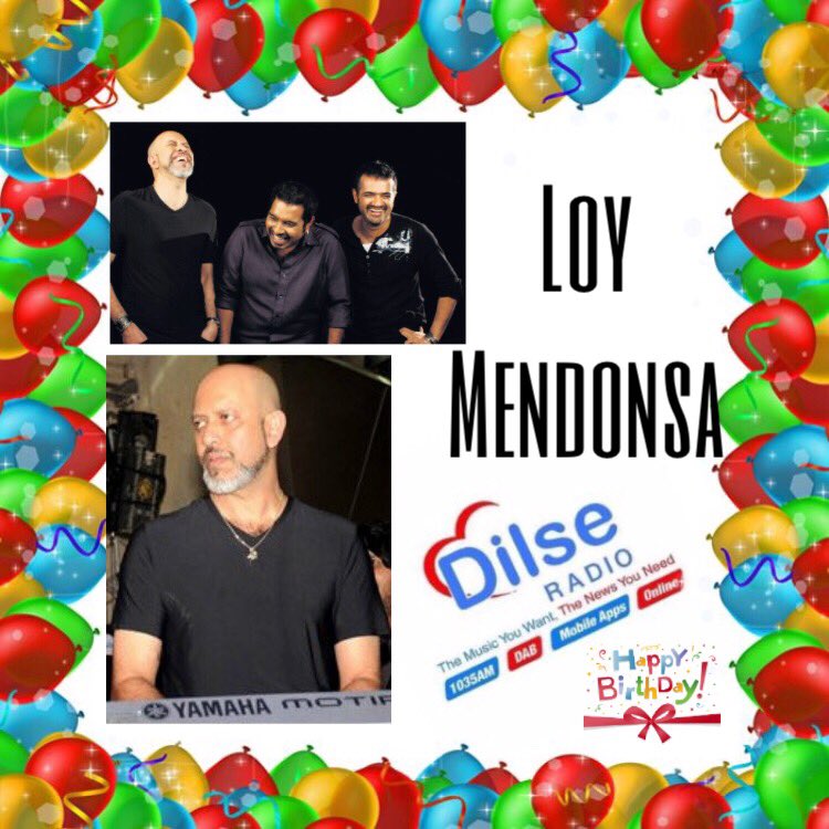 lycagoldradio's tweet photo. Happy DilSeLicious 🎈Birthday 🎂 @loy_mendonsa Part of the trio @ShankarEhsanLoy #music composer #guitarist 🎸 #HappyBirthday #LoyMendonsa 🍰 @AlyssaMendonsa https://t.co/h2ew7JyoyF