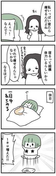 効果は人それぞれ 漫画家になれたよ 私は痩せなかった お肉おいしいの漫画