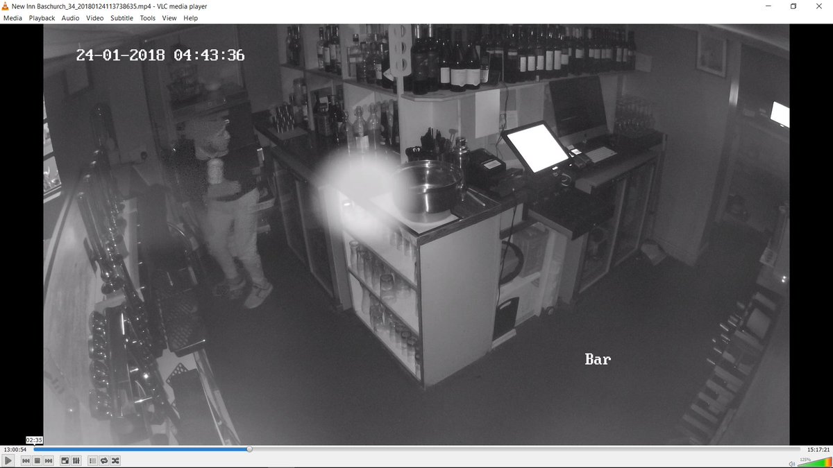 OsCops's tweet image. Information sort in relation to two pub burglaries in Baschurch and Ruyton XI Towns on 24th January 2018. Please ring 101 and quote ref: OIS 0348s 240118 if you have any information or recognise the male on the CCTV.