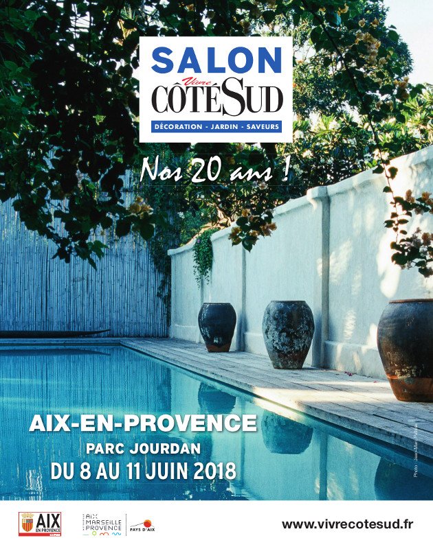Pour l'édition 2018 le salon #VivreCôtéSud fêtera ses #20ans ! 
RDV du 8 au 11 juin Parc Jourdan. <a href="/cotemaison/">wadada</a> #event #deco #design #decoration #aix #creation #vivrecôtésud #parcjourdan