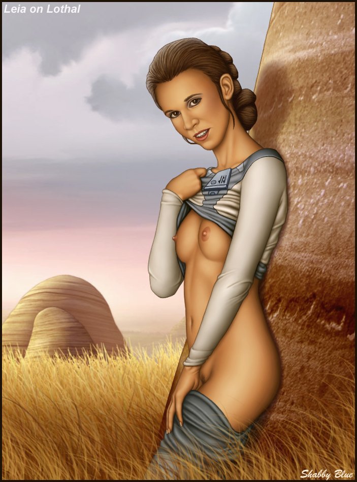 A young Leia posing on Lothal.