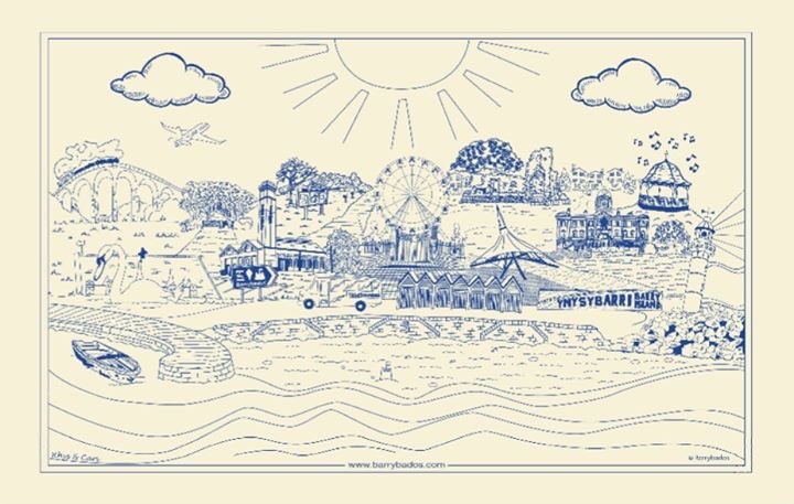 Which Barry landmarks can you spot in our new tea towel? 

Just £4.99 each and proving very popular!

barrybados.com/towels