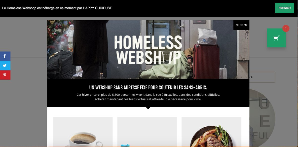 HappyCurieuse's tweet image. Pssst, j'ai décidé d'héberger le Homeless Webshop sur le blog. Objectif ? Récolter des dons pour les sans-abris bruxellois. Passe le message autour de toi. Si chacun fait sa part...bit.ly/2BEh99c