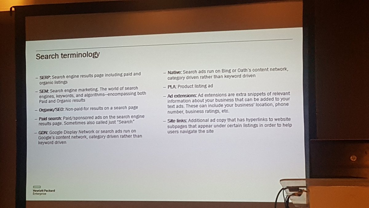 Nikhil_080's tweet photo. Search Terminology 
@matthewnkala 
#HPEDigitalAcademy2018 https://t.co/pYpJConcWW