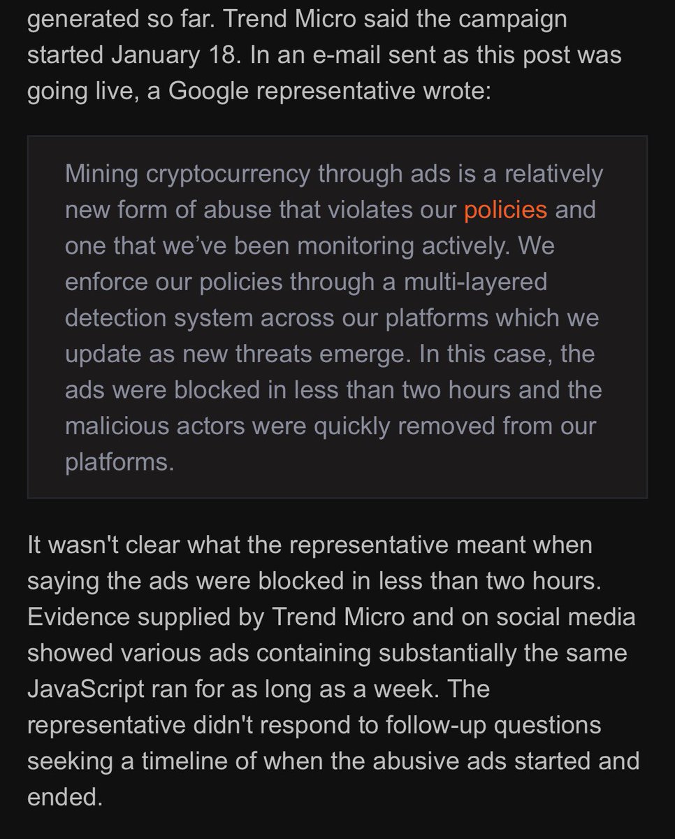 Now even YouTube serves ads with CPU-draining cryptocurrency miners  https://t.co/V593Lxbz1e Ever notice your computer or phone being extremely  slow while browsing the web? Start blocking crypto-scripts now by enabling  Block Trackers group