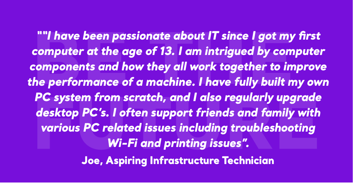 Jonny_Baltic's tweet photo. For the past 5 years this has been Joe's passion. A local 18 year old lad from Oldham, can you help him? tag or retweet to help Joe find a job! #InformationTechnology #baltictraining #apprenticeships #Oldham #OldhamHour https://t.co/4Rb9tR0ekZ