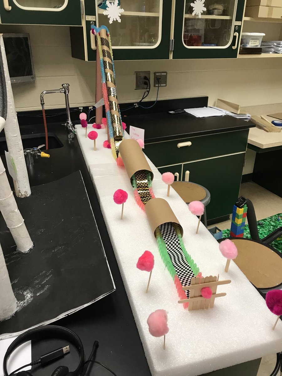 NicoleReinking's tweet photo. Had to share more #8Red and #8Gold team roller coasters. The project showcased the learning, talent, and innovation of our students and staff. #MakerSpaceAtHome #STEM #GHMSRocks https://t.co/Hsxj5a6FjQ