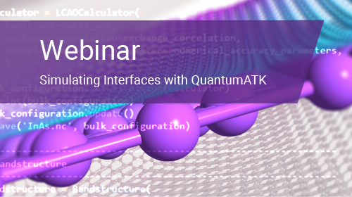 QuantumATK's tweet photo. Join us for a free webinar on 27 Feb on how to simulate interfaces in electronics at the atomic scale! Register here: https://t.co/EXQJpB7TxL #EWnews https://t.co/7zRiPHZCs7