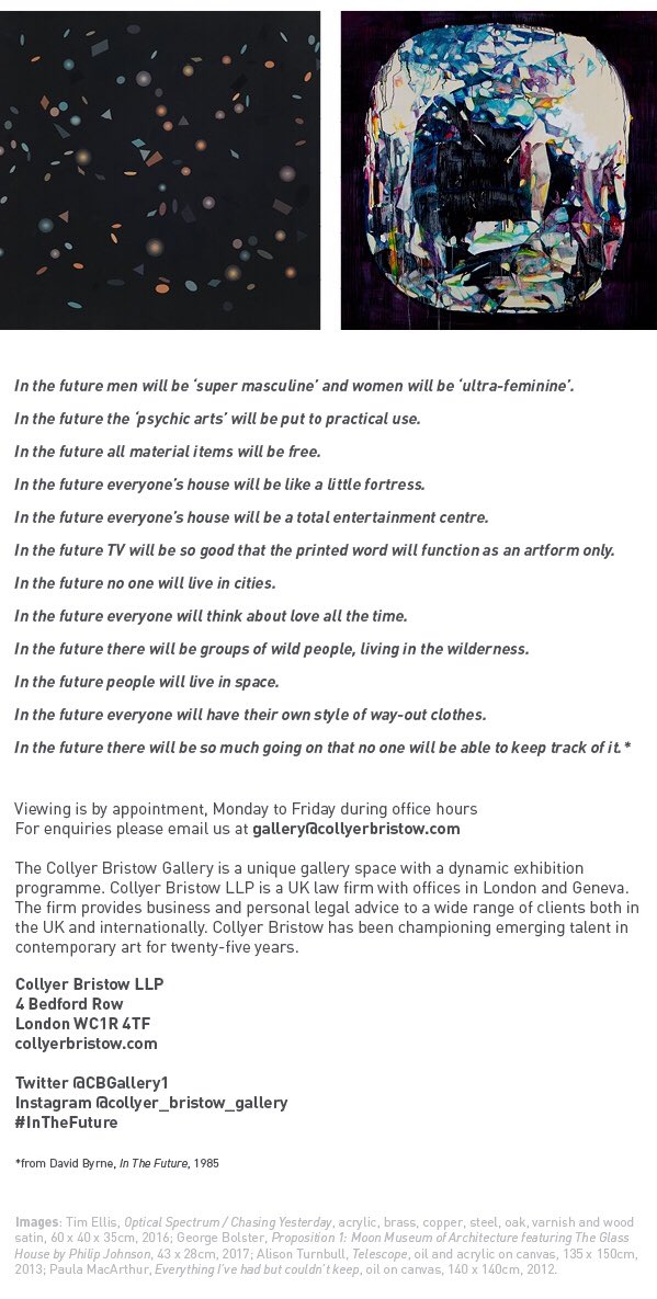 Collyer Bristow Gallery tweet media