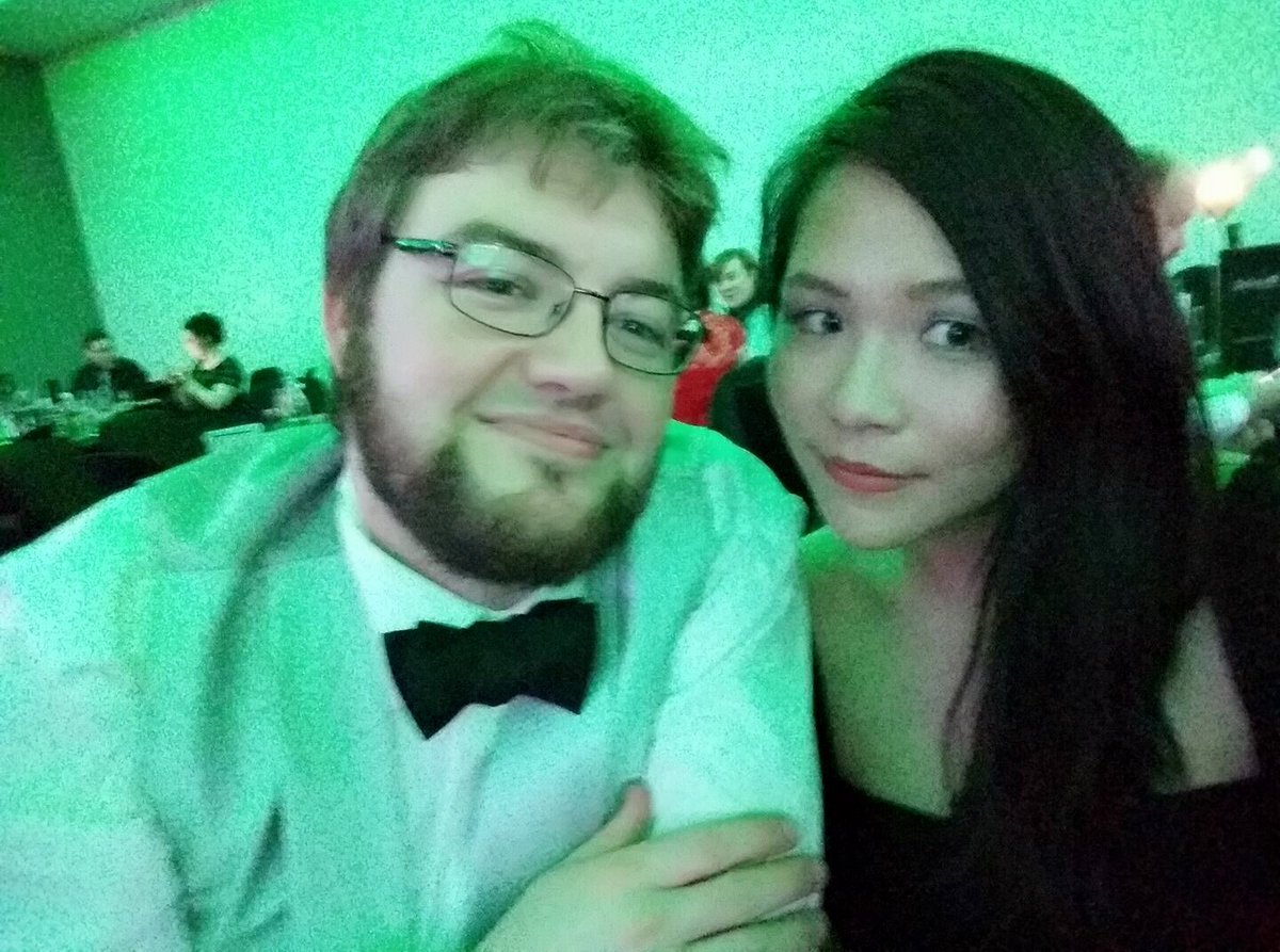 hythsu's tweet photo. #annualparty #merckgroup #bioreliance #Glasgow with my arm candy @Rossdavidsonnz https://t.co/2crjyh9zLE