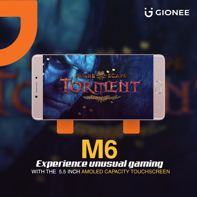 Gionee_ng's tweet photo. Experience unusual gaming moment with the Gionee M6's 5.5 inches AMOLED capacity touchscreen.

#Gionee https://t.co/KfqYmQcc17