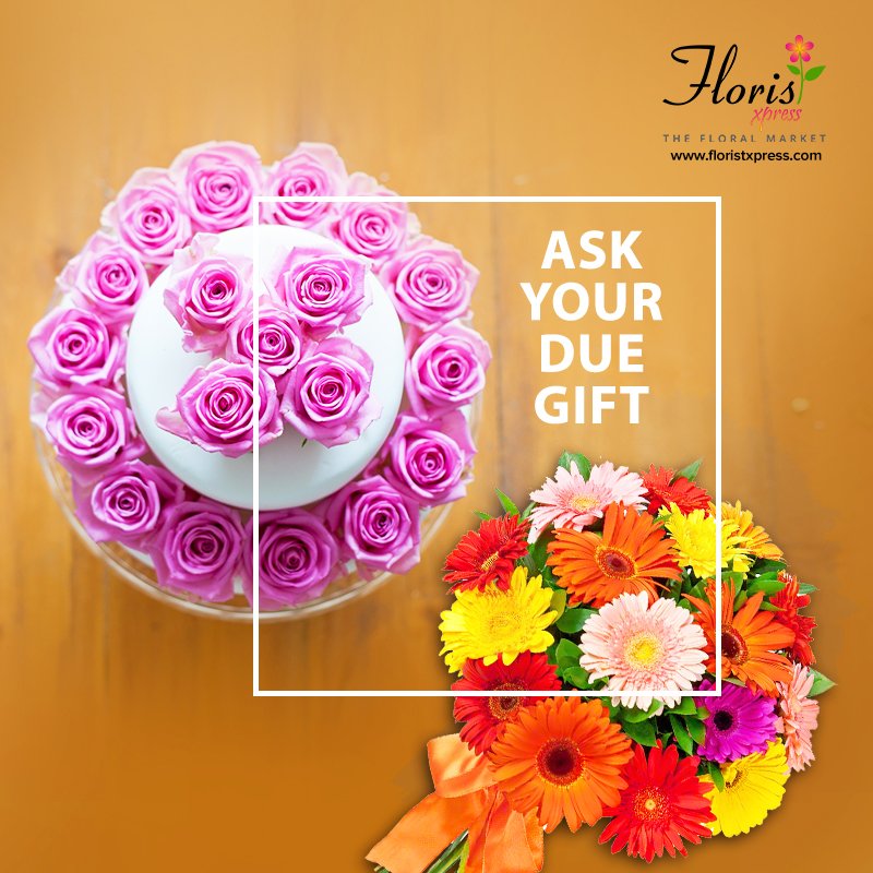 Ask Your Best Friend For Your Due Gift! #gift #Floristxpress #onlineShopping #orderOnline