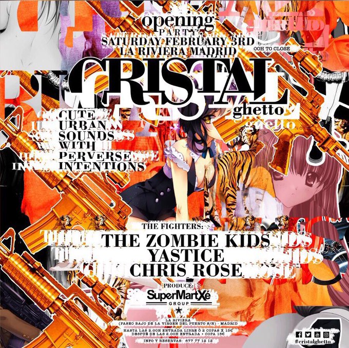 Este Dabado 3 de febrero en @salalariviera llega la fiesta @CristalGhetto  by @SuperMartXeWT 

#equipo10
