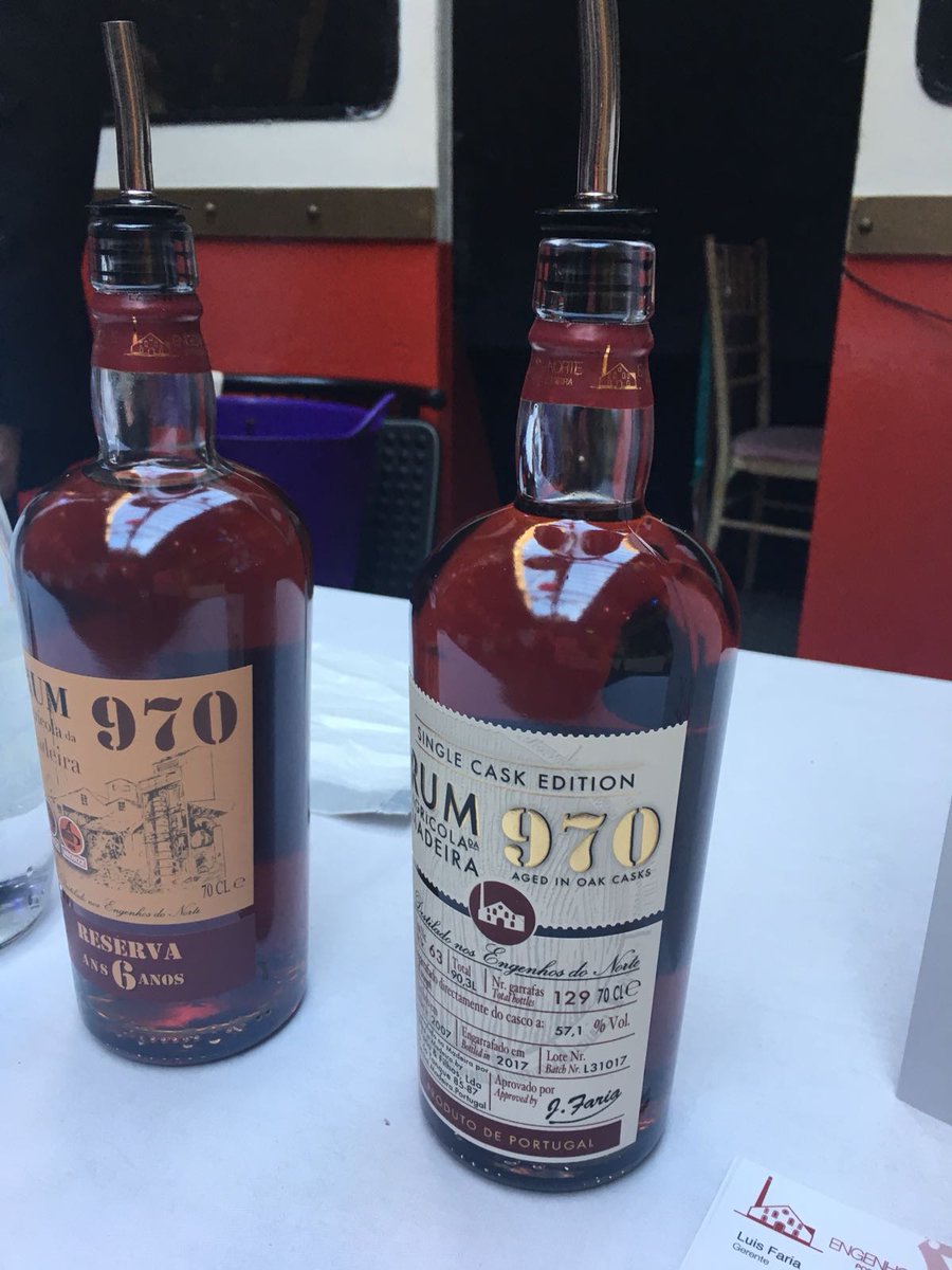 Think_Rum's tweet photo. First appearance in the UK, small production one single cask, only 119 bottles! Harvest 2007. Engenhos do Norte, Porto da Cruz Madeira #ThinkRum2018 https://t.co/v0zGOyrjEV