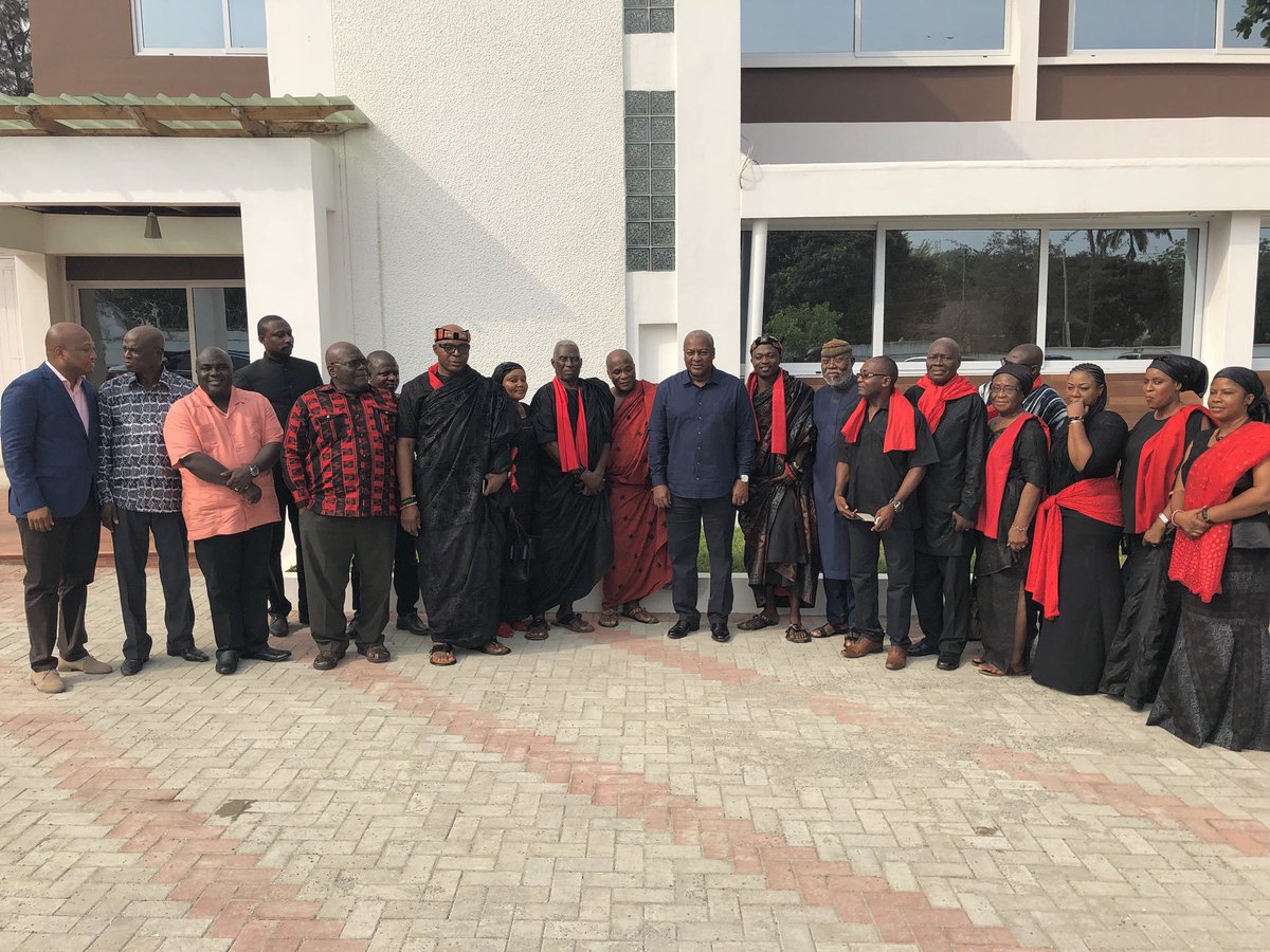 John Dramani Mahama Received A Delegation From The Nyaho Tamakloe Family Of Whuti To Announce The Death Of Togbui Nyaho Tamakloe V Dufia Of Whuti And Miafiaga Of Anlo May John Dramani Mahama Received A Delegation From The Nyaho Tamakloe Family Of Whuti To Announce The Death Of Togbui Nyaho Tamakloe V Dufia Of Whuti And Miafiaga Of Anlo May