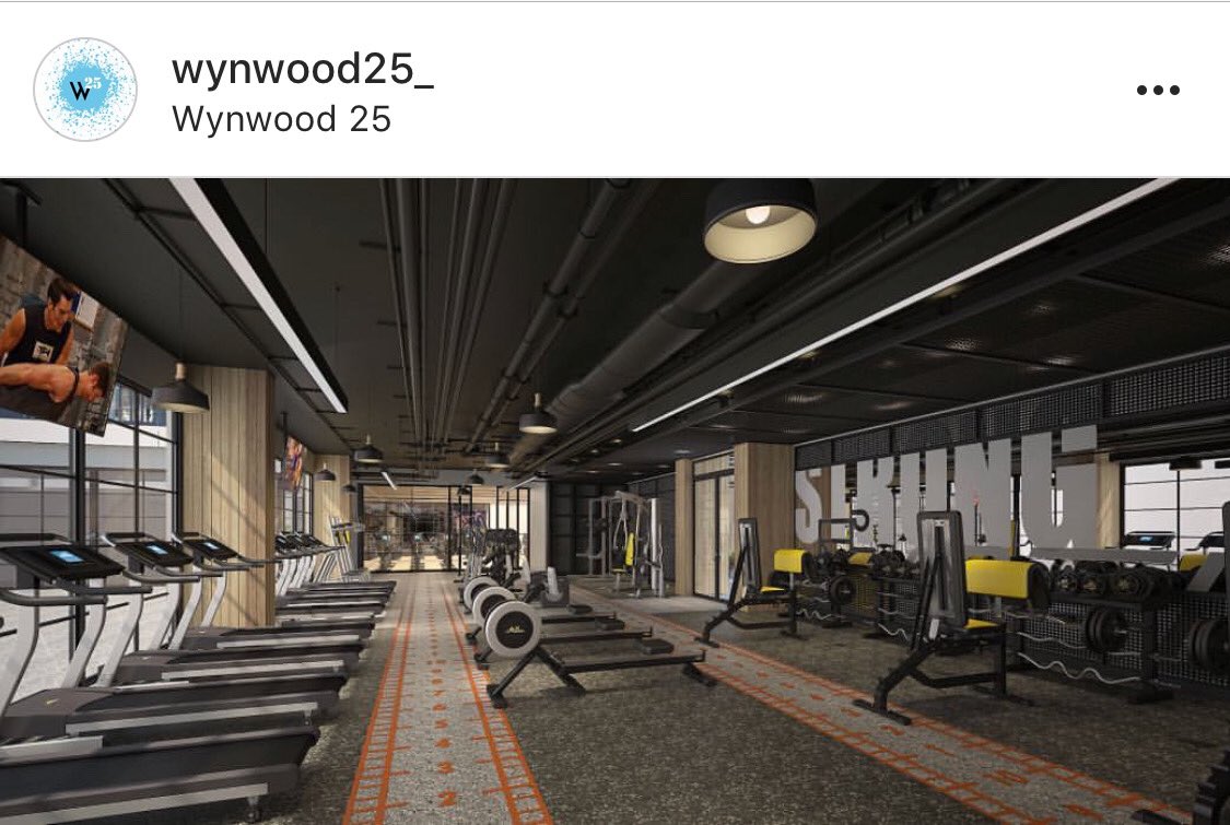 State of the art #fitnesscenter coming in Summer 2019 to #wynwood25