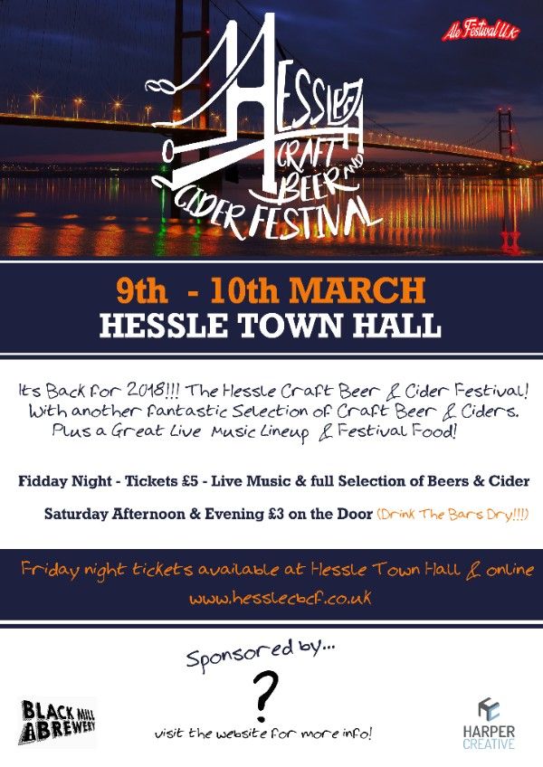 The main sponsor for Hessle Craft Beer and Cider Festival is up for grabs. Put your logo on our festival glass. We have a opportunity for your company to be the main sponsor of the Hessle Craft Beer and Cider Festival 2018.  buff.ly/2nqVPPq