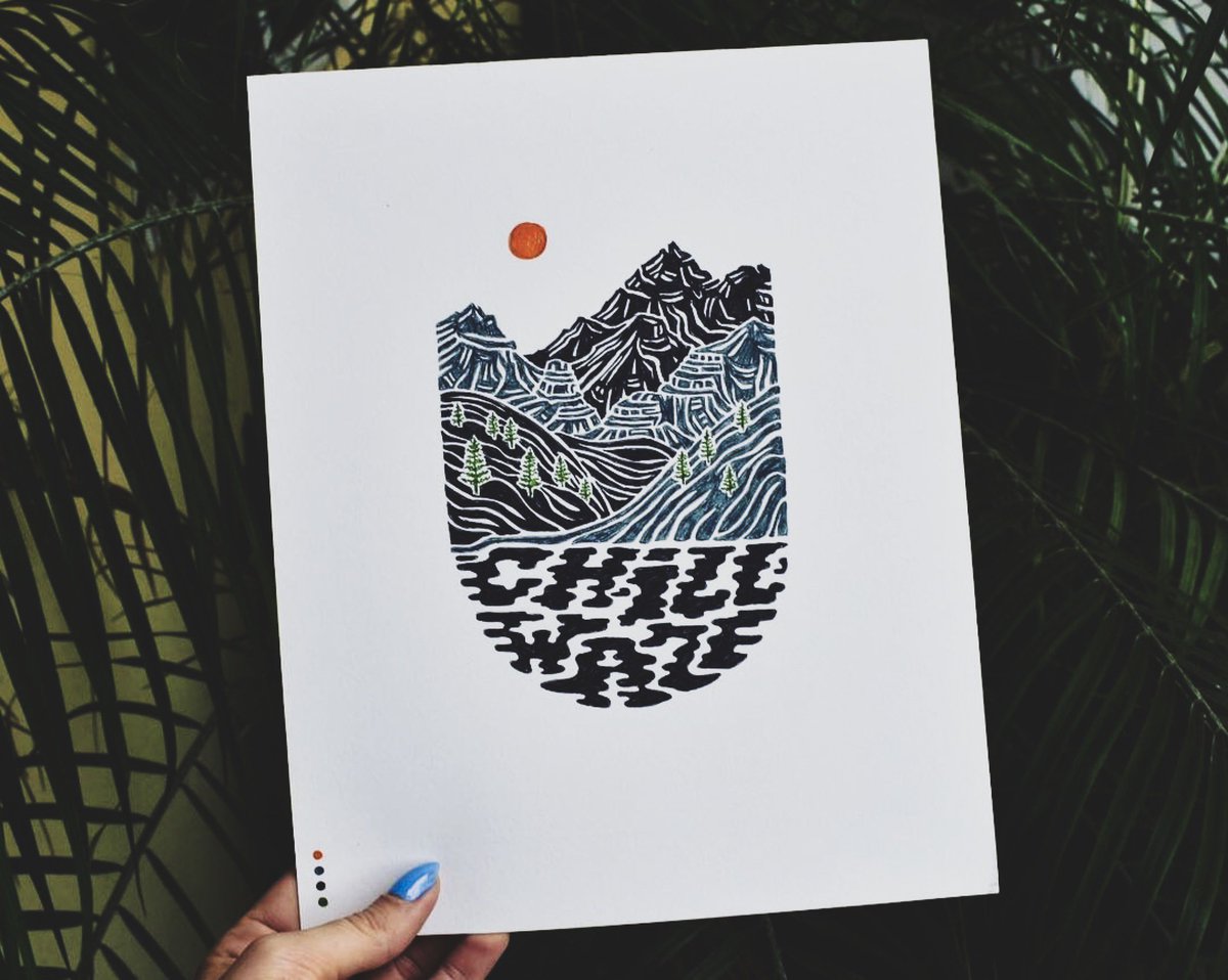 Chill Waze by @jackiefarkas #art #design #illustration #landscape