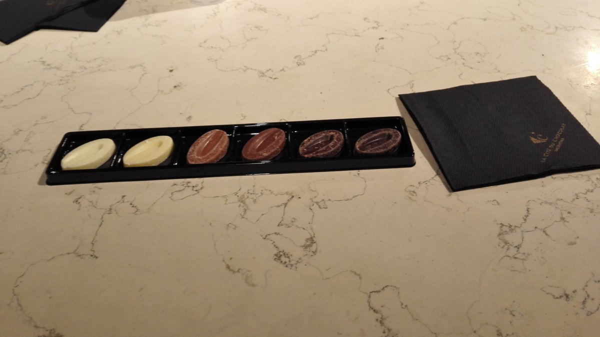 Dégustation de chocolat chez notre client Valrhona