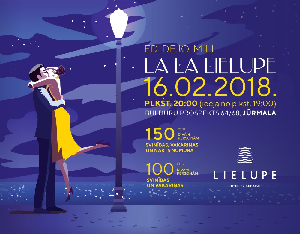 SemaraHHotels's tweet photo. Vēl nebijis pasākums! La La Lielupe romantiski muzikālais pasākums jau 16. februārī https://t.co/o73KpgBy0T #jurmala #lielupe #bulduri #valentindiena #14februaris https://t.co/baqop8jgrS