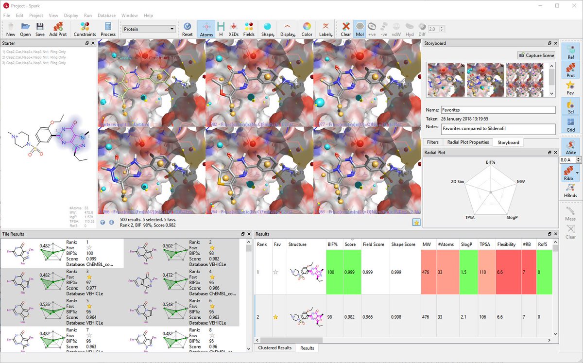 cressetgroup's tweet photo. Spark V10.5 release offers improved usability and flexibility, and new science
https://t.co/rTQIQAkDIE
#ScaffoldHopping #BioisostereReplacement #CompChem https://t.co/1KBUjA2t4a