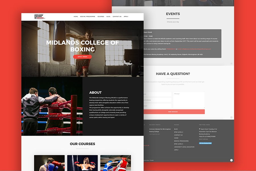 hashdesigner's tweet photo. We created a modern and stand out brand for Midlands College of Boxing an Education boxing provider. https://t.co/TzeP89ftb9