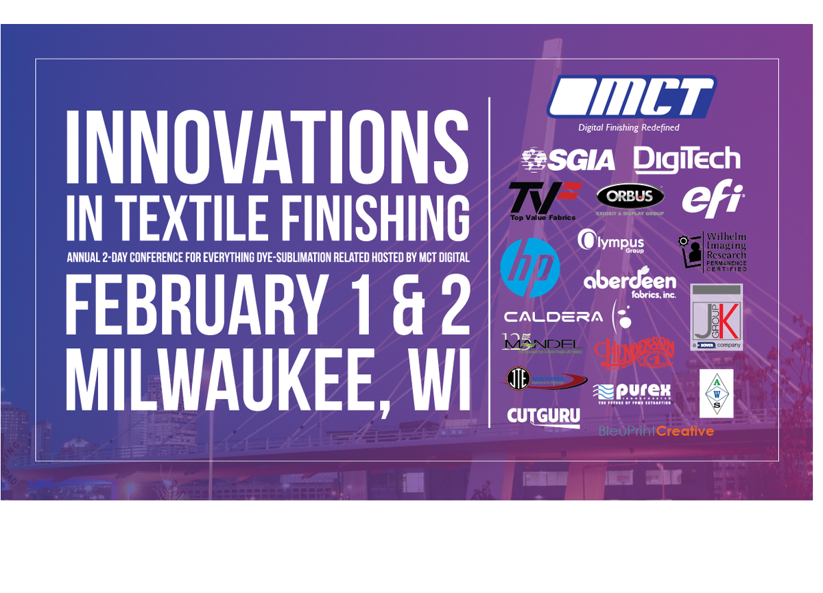 This Friday, our very own Traci Evling will be speaking at the 1st ever Innovations in Textile Finishing conference, held in Milwaukee, WI by MCT Digital. Traci will be demonstrating ultrasonic welding printed polyester material using JTE's Sonic Hand Held Welder and Hand Press.