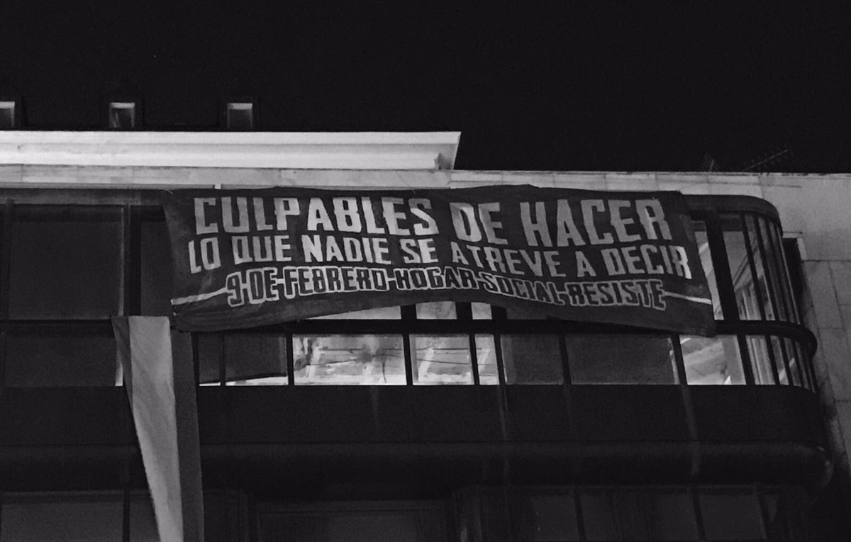 HogarSocial_'s tweet photo. Porque si somos culpables de algo es precisamente de hacer lo que muchos piensan y nadie se atreve a decir, por luchar para que no haya ni un solo español sin casa y sin comer.

9 de Febrero Hogar Social resiste https://t.co/AhEuN9aEof