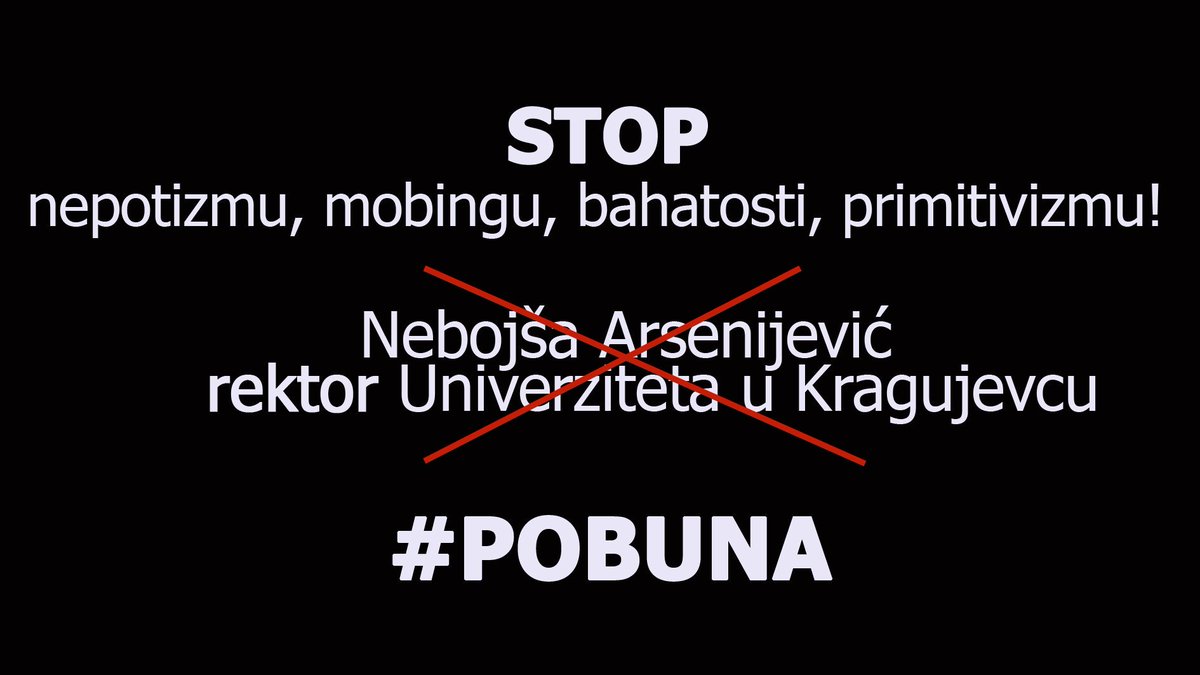 VKaradzic's tweet photo. #POBUNA https://t.co/RqYL5Sf2qh