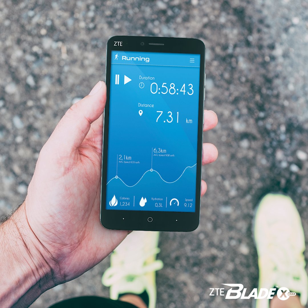 zteusa's tweet photo. Keep your health on track with the built-in pedometer and heart rate monitor on the #BladeXMax. https://t.co/oJcVJ4OUbL https://t.co/NshNldiCSe