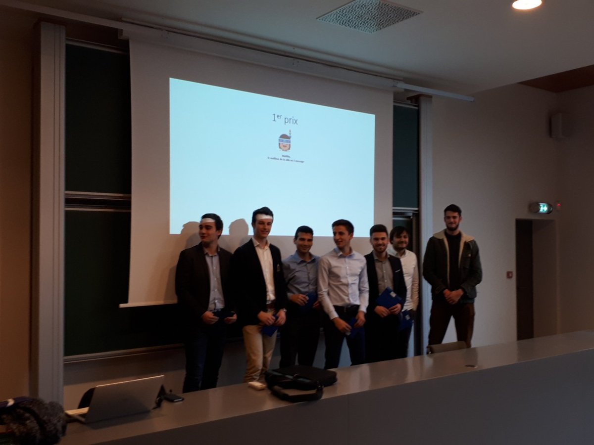 VincentLedey's tweet photo. 1er prix @maitikabordeaux projets Télécom S9 @ENSEIRBMATMECA @ThalesJobs https://t.co/RQz8PnEsFP