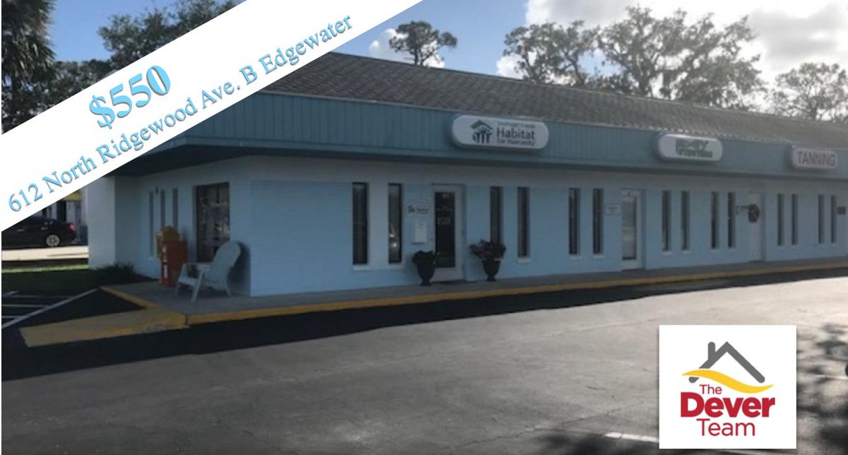 Affordable!  Priced right for immediate lease, this unit is located in a 9 unit plaza which is situated in the well established and popular Pappas Plaza on busy US Highway 1 in Edgewater. #AffordableLease #EdgewaterBusiness #RealEstate #PappasPlaza