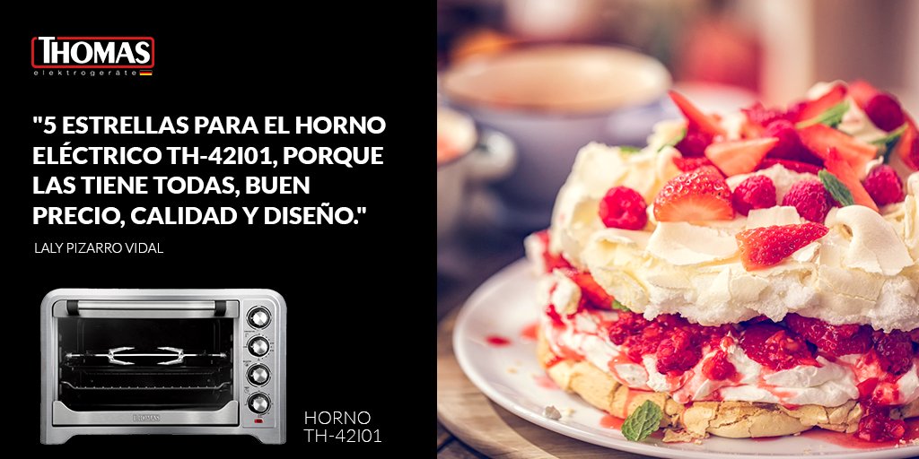 Thomas_Chile's tweet image. Laly Pizarro Vidal está encantada con su nuevo horno Thomas. Encuéntralo en: bit.ly/2Ebj0Wa