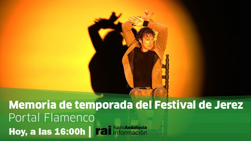 flamencoradio's tweet photo. Empieza #PortalFlamenco y hoy repasamos espectáculos de la XXI Edición del @FestivaldeJerez | ▶ https://t.co/tOXQwNKqZX

@RAInformacion @canalsur @CanalSurRadio @MCurao @AlimonRuiz @ciudadjerez @Sperezcruz @oasisabierto @jmfarruquito @PatriGuerreroGR https://t.co/MZd0Zvl2Kk