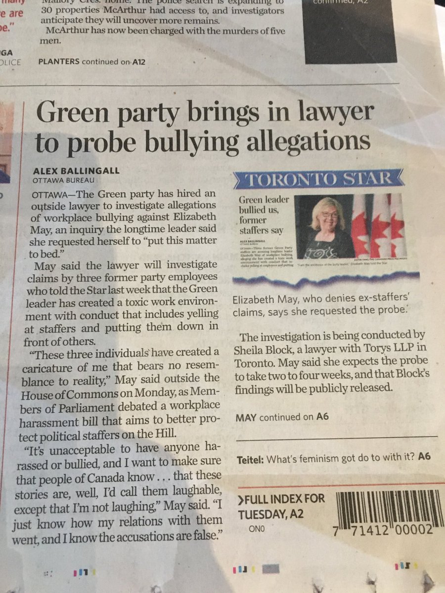 ElizabethMay's tweet photo. Thank you! "@normsworld: Great way to respond to the allegations! Canada has your back. #cdnpoli https://t.co/OazWRVusxQ"