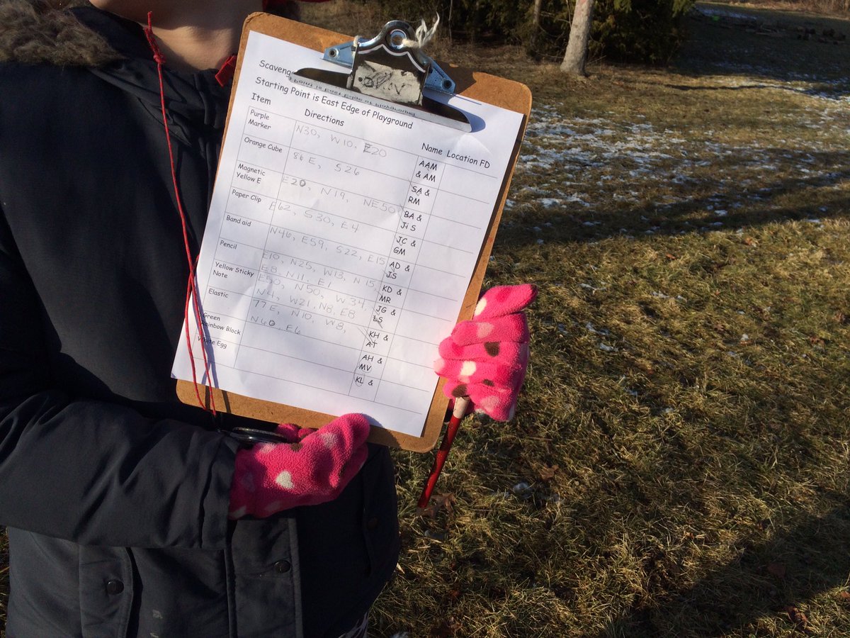 QueensvilleLC1's tweet photo. Gr 5/6 Ss created a scavenger hunt using compasses and GPS #whatdirection #inspirelearningoutside @QueensvillePS @QueensvilleLC1 https://t.co/2LI8VDKs2K