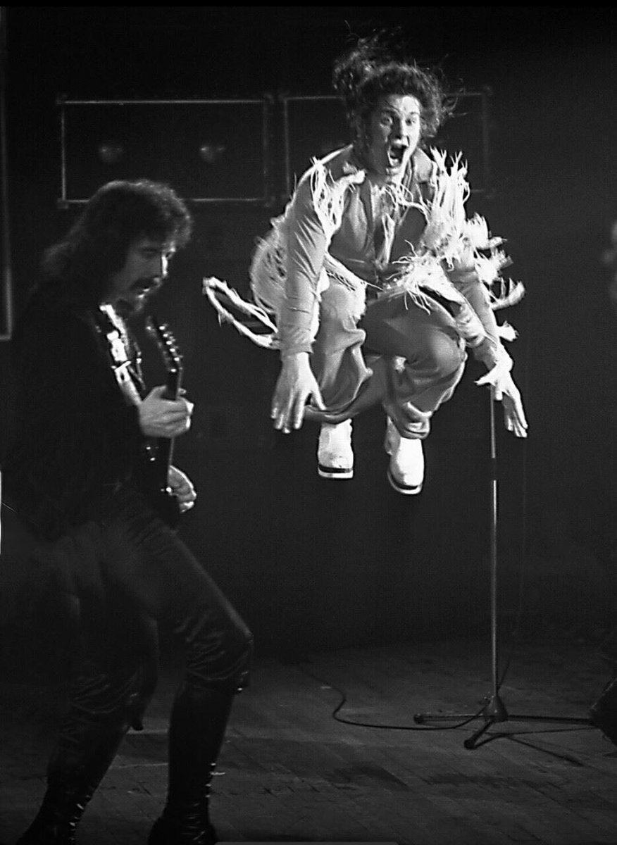 BlackSabbath's tweet image. Ozzy &amp;amp; Tony on stage 1978