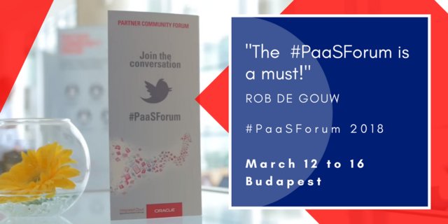 David Callaghan (@davidoracle) on Twitter photo "The #PaaSForum is a must!" says <a href="/rgouw/">Rob de Gouw</a> CLICK HERE to find out why (and REGISTER) tinyurl.com/PaaSForum2018 Featuring expert speakers, including: <a href="/NiallCommiskey/">NiallC</a> <a href="/mike_lehmann/">mike_lehmann</a> <a href="/MaciejGruszka/">Maciej Gruszka</a> & more! <a href="/oraclepartners/">Oracle Partner Community</a> <a href="/oracleemeaps/">Oracle EMEA PartnerNetwork</a> <a href="/davidoracle/">David Callaghan</a> #EMEAps bit.ly/2BDgyF3 "The #PaaSForum is a must!" says <a href="/rgouw/">Rob de Gouw</a> CLICK HERE to find out why (and REGISTER) tinyurl.com/PaaSForum2018 Featuring expert speakers, including: <a href="/NiallCommiskey/">NiallC</a> <a href="/mike_lehmann/">mike_lehmann</a> <a href="/MaciejGruszka/">Maciej Gruszka</a> & more! <a href="/oraclepartners/">Oracle Partner Community</a> <a href="/oracleemeaps/">Oracle EMEA PartnerNetwork</a> <a href="/davidoracle/">David Callaghan</a> #EMEAps bit.ly/2BDgyF3