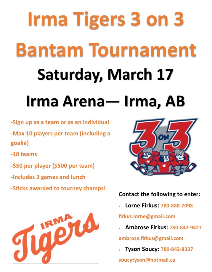 An exciting opportunity for bantam age hockey players prepping for Alberta Cup tryouts!! Get your teams in ASAP!! #tigernation