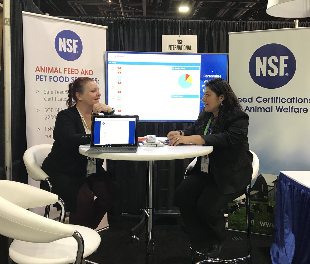 NSF International is at IPPE! Stop by booth B7824 in B Hall until Feb. 1st to learn more about our animal feed and welfare services. #IPPE