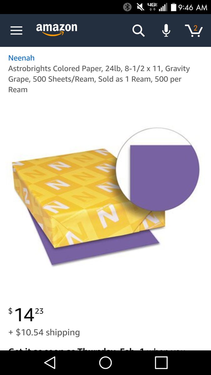 mania_austin's tweet image. To anyone volunteering or thinking about volunteering, here is the type of paper you need.....

Astrobrights Gravity Grape paper. 24lbs ream (500 sheets=3,000 cutouts). Please make sure it isn't cardstock because that will be too thick!

Below are pics of the paper and prices!