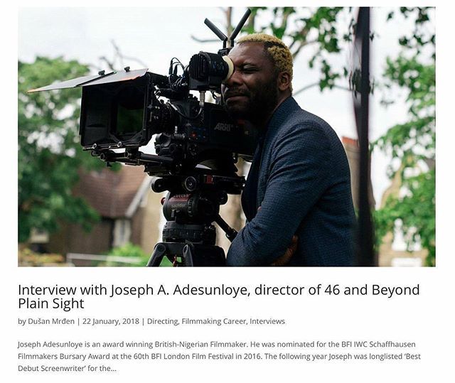 <a href="/Regranned/">Dhany Kharisma</a> from @mrdauchberg -  January endeth!
I had the opportunity to interview the talented @jadesunloye1 about his films for Raindance Film Festival! @raindance_film_festival
.
.
Check out our talk bit.ly/2rXseTx
.
.
#josephadesunloye #int… ift.tt/2DLKW1E