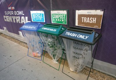 Is a zero-waste Super Bowl possible? Partners including <a href="/NFL/">NFL</a> <a href="/PepsiCo/">PepsiCo</a>  and <a href="/Aramark/">Aramark Corporation</a> are teaming up to make 100% recyclable or compostable containers to create a green #SuperBowl ow.ly/nbx430hVRyN <a href="/FortuneMagazine/">FORTUNE</a> #green