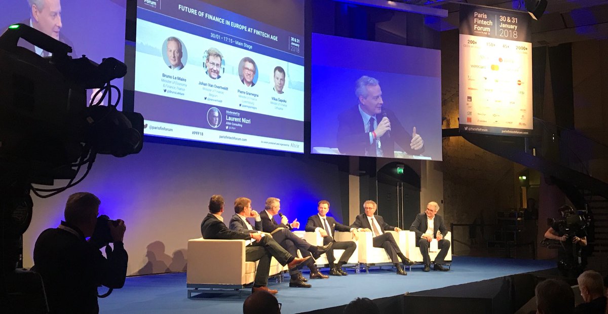 cometremeau's tweet image. “#Blockchain is the technology of the future and will have our full support” @BrunoLeMaire @ParisFinForum #PFF18