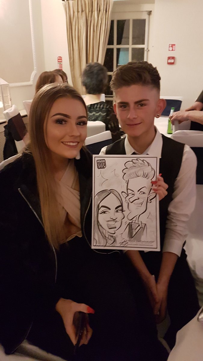 DavidWarbleArt's tweet photo. Here's a couple of 'live' #caricatures from events so far this year! More to come! @Warble_Ents https://t.co/AmIFX9qsQW