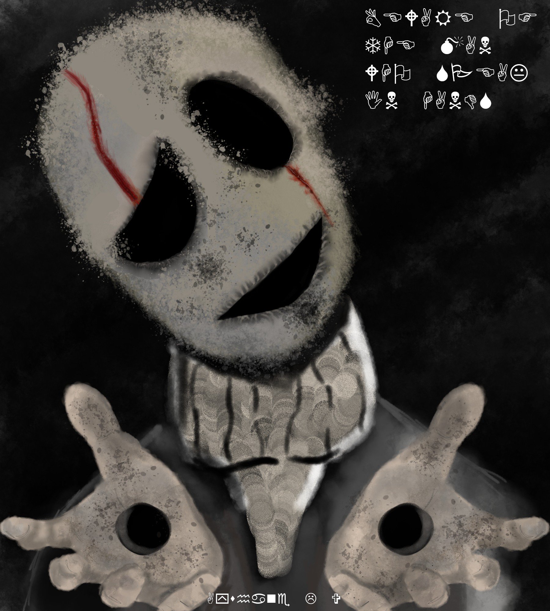 Scary Gaster Face